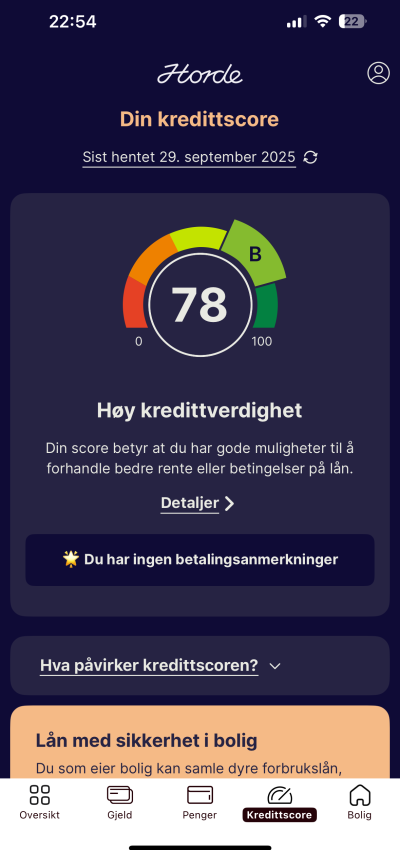 Horde gratis kredittsjekk 2